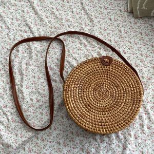 Round Rattan Bag